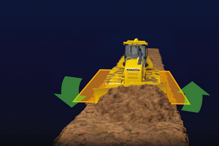 Levels material even during rough dozing