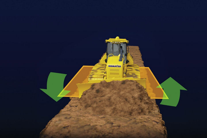 Levels material even during rough dozing