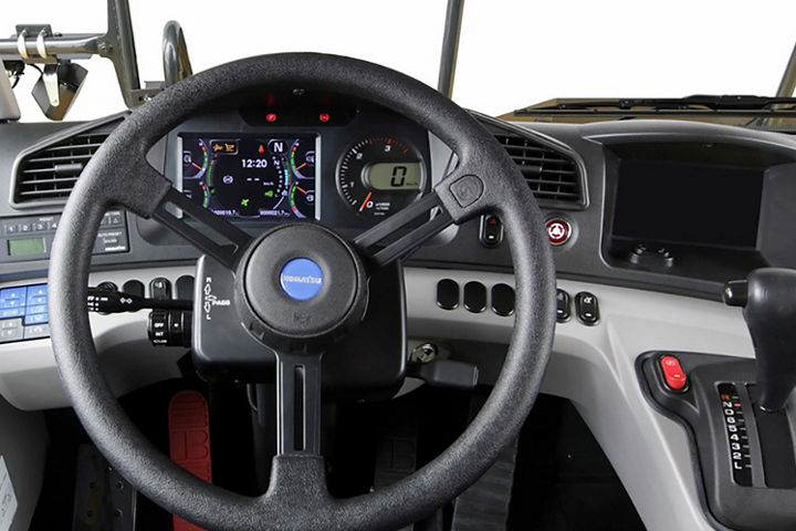 Ergonomically designed cab