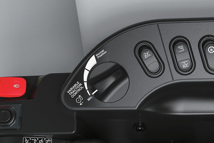 Stay in control in rough terrain