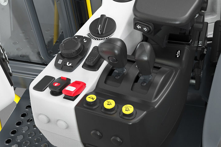 Independent work equipment levers