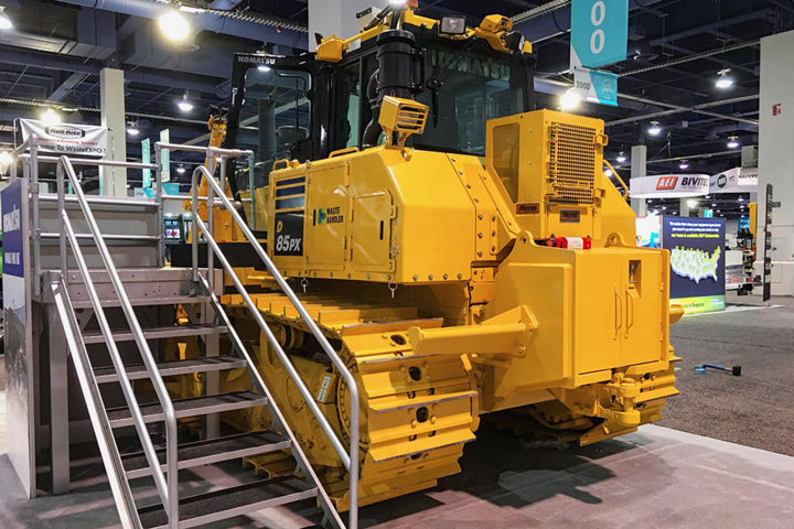 Relocated hydraulic cooler